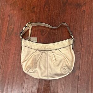 Coach Metallic Gold leather Shoulder Bag